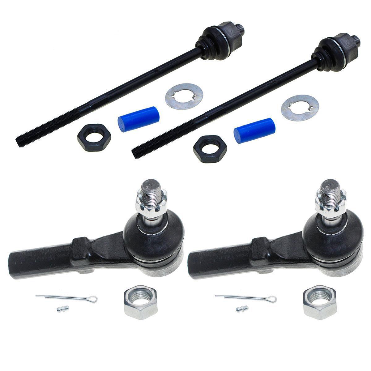 4 Pcs Inner Outer Tie Rods Ends for Chevrolet Silverado 2500 20012004