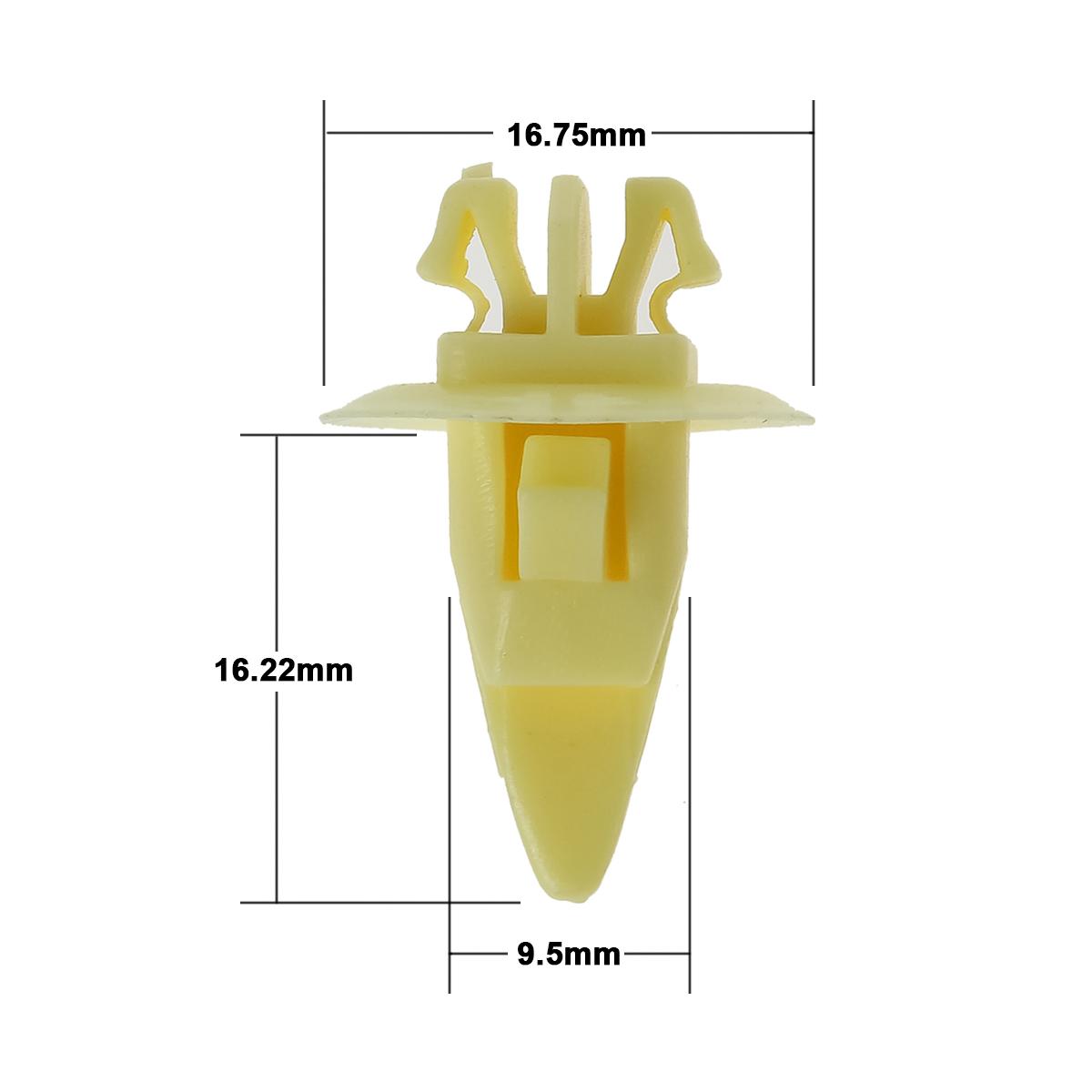 50x Nylon Wheel Flare Moulding Clip Door Panel Retainer for Toyota 4Runner