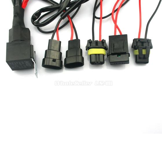 1X Xenon HID Conversion Relay Harness Wire Kit For Headlight 9145 9006