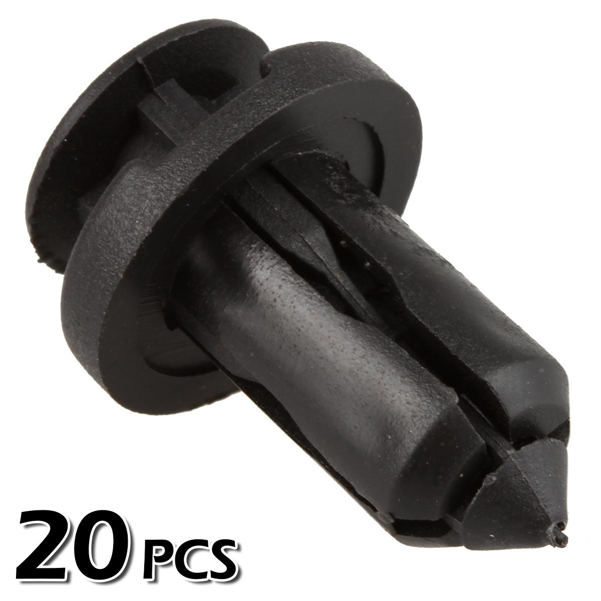 20pcs Bumper Fender Panels Grille Clips Fastener Retainer