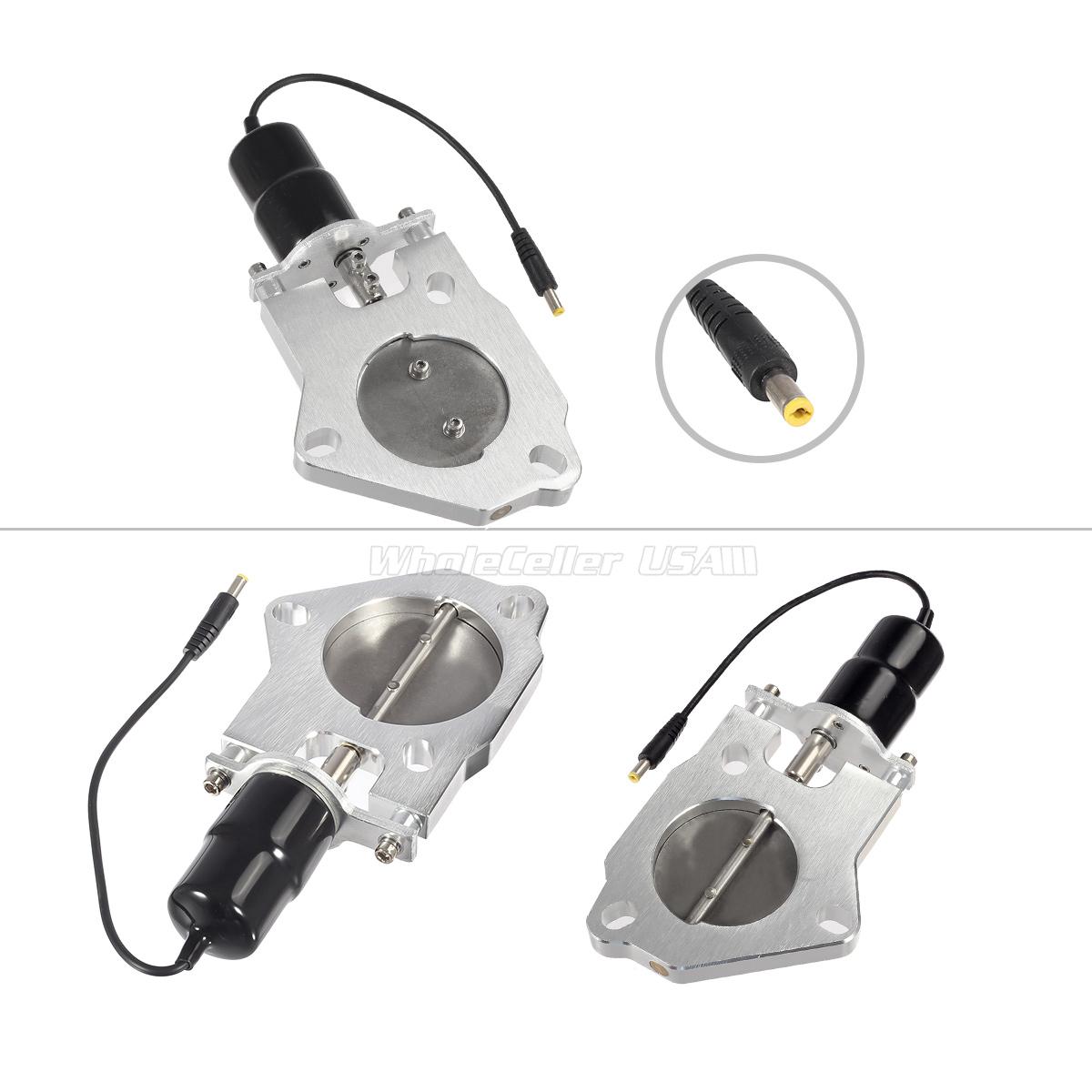 2.5" Electric Exhaust Bypass Remote Manual Downpipe Cutout Motor Valve