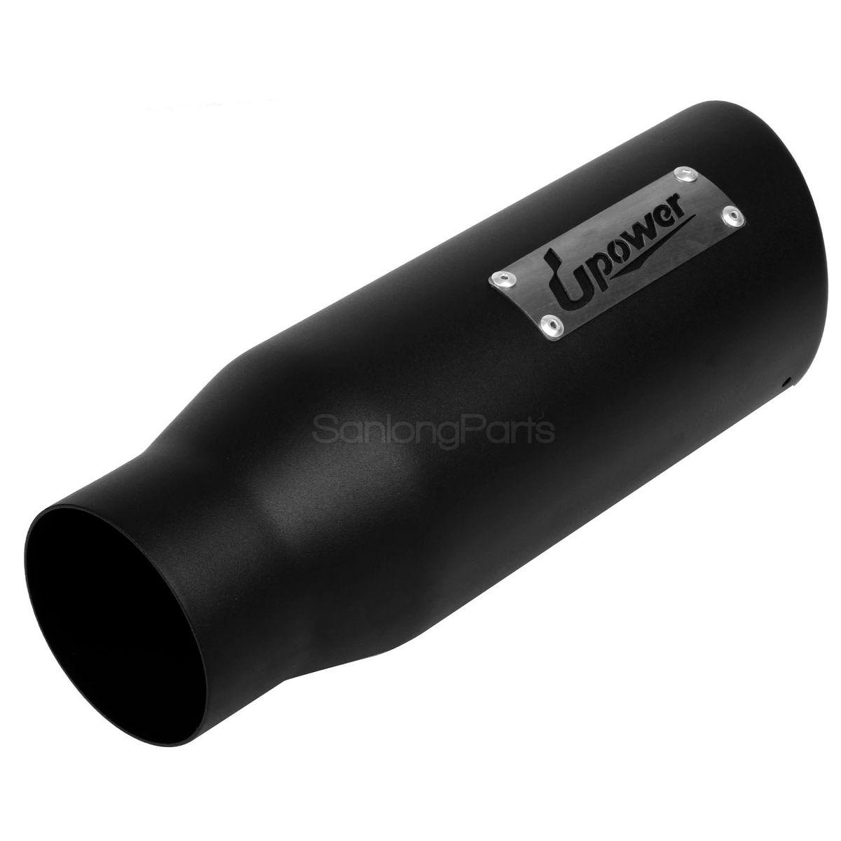 black exhaust tips 3 inlet 4 outlet