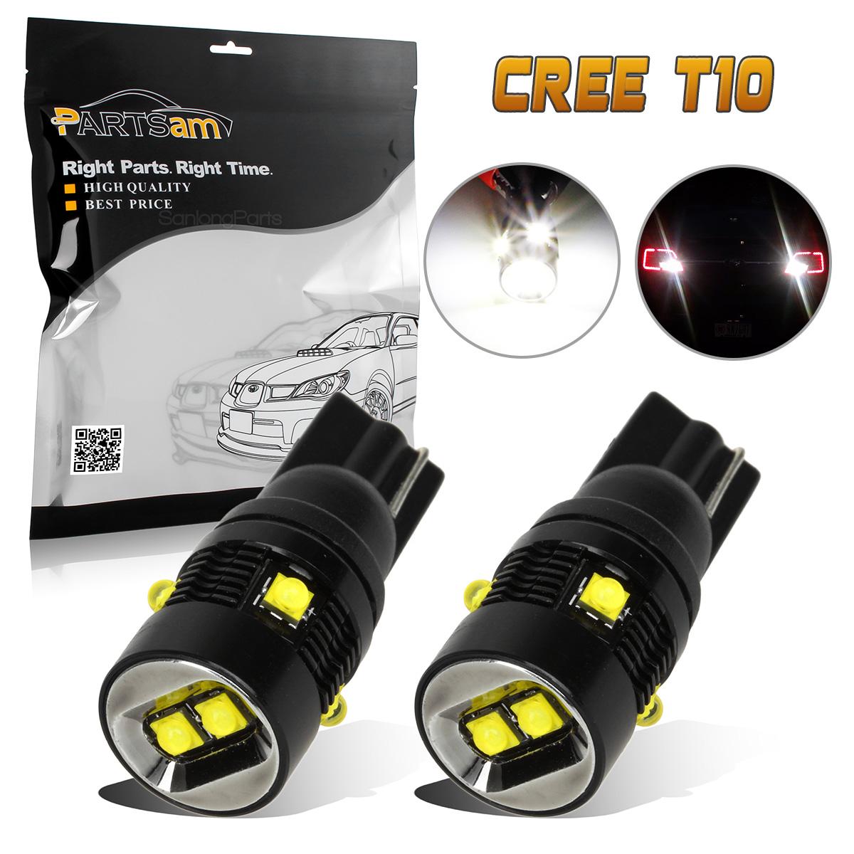 2pcs of T10 Wedge LED Backup Reverse High Power Red Light Bulbs One Pair 921