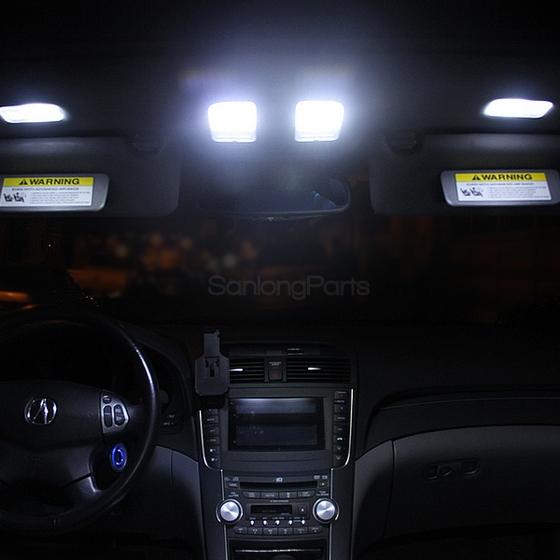 Details About 8x White Light Led Interior Package T10 6418 Kit For Honda Accord Coupe 98 2002