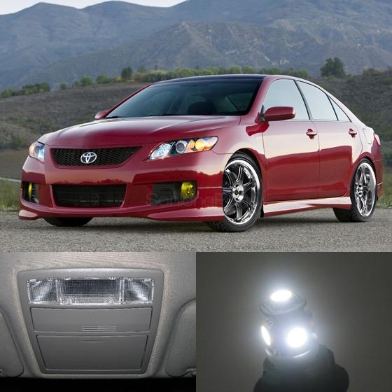 Details About 12x White Interior Led Lights Kit Combo For Toyota Camry 2007 2011 With Sunroof