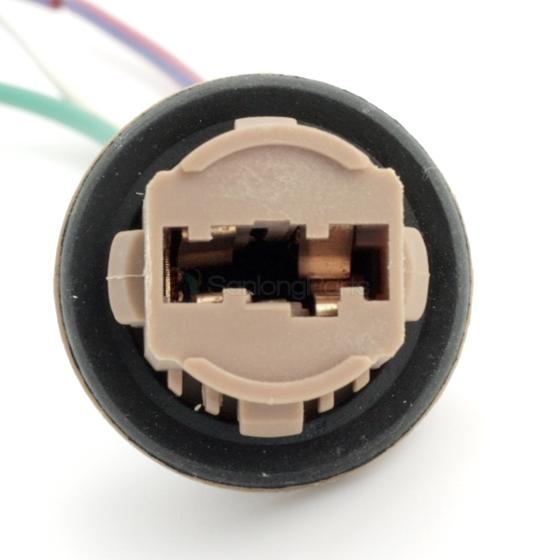 7443 Bulb Socket Brake Turn Signal Light Harness Wire LED Pig Tail Plug