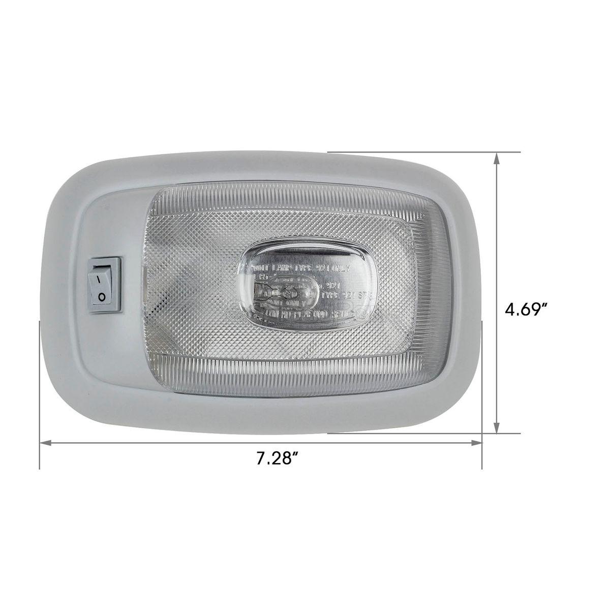 5x Warm White RV Trailer Interior Ceiling Light Lighting Fixture On-Off