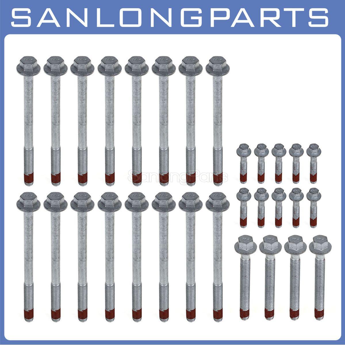 30x Head Bolts Set For GMC Sierra Envoy Canyon Yukon 6.2L V8 OHV 376Cu