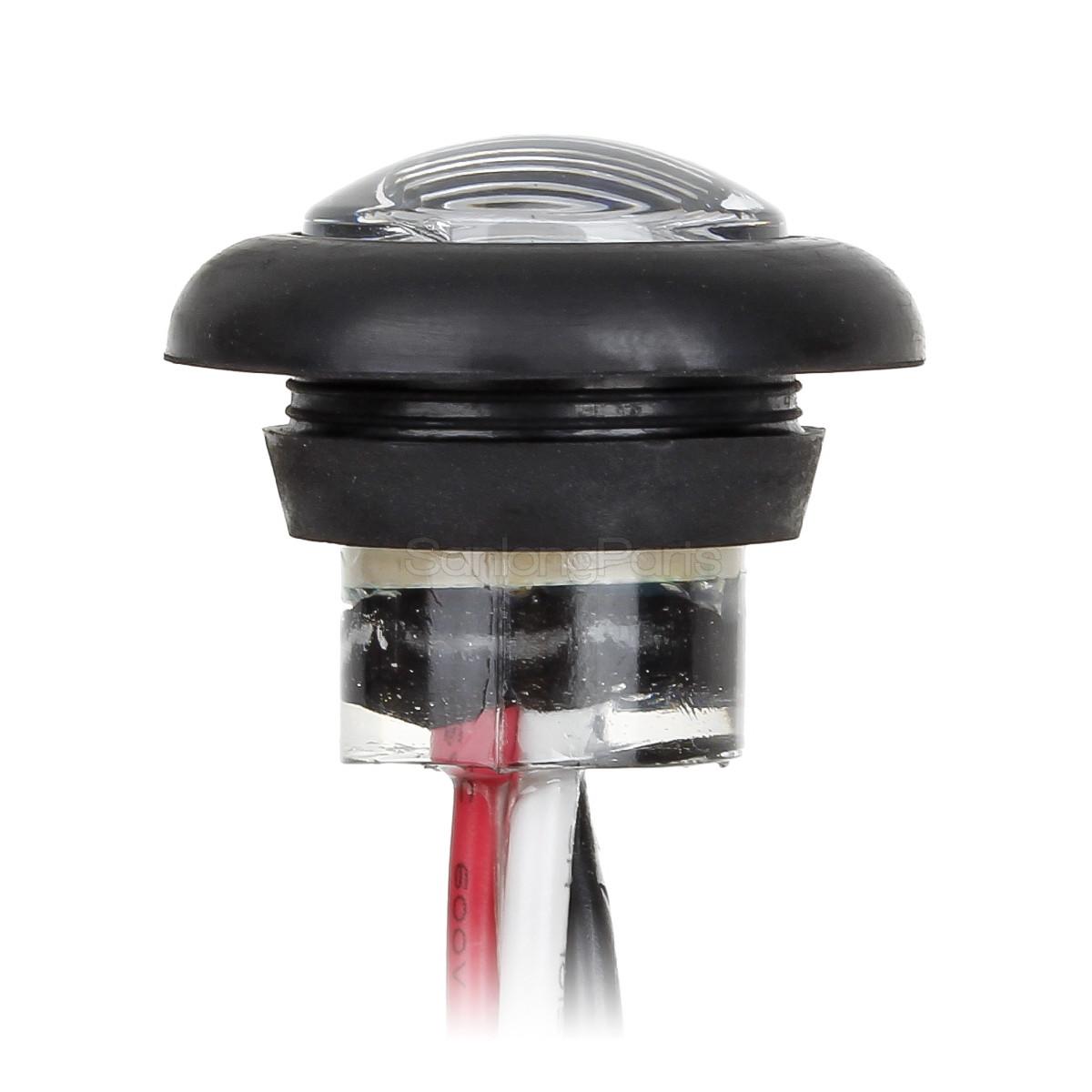 20x 3 4 U0026quot Amber Red Round Led Light Trailer Marker High Low