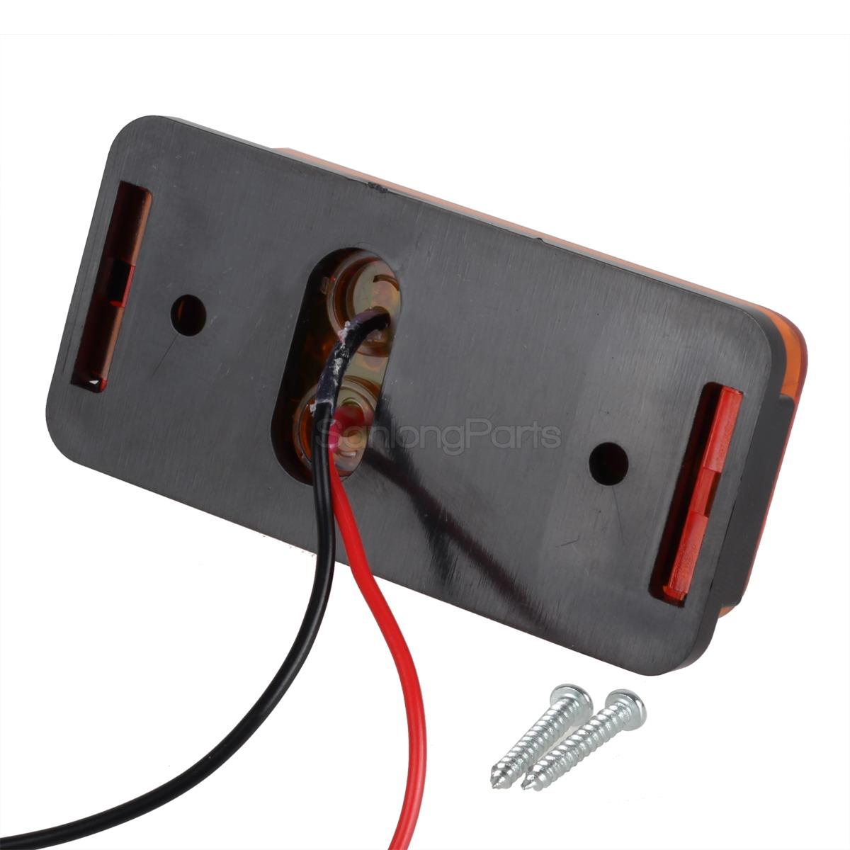 Led Trailer Clearance Side Marker Light With Reflector 2 Wire