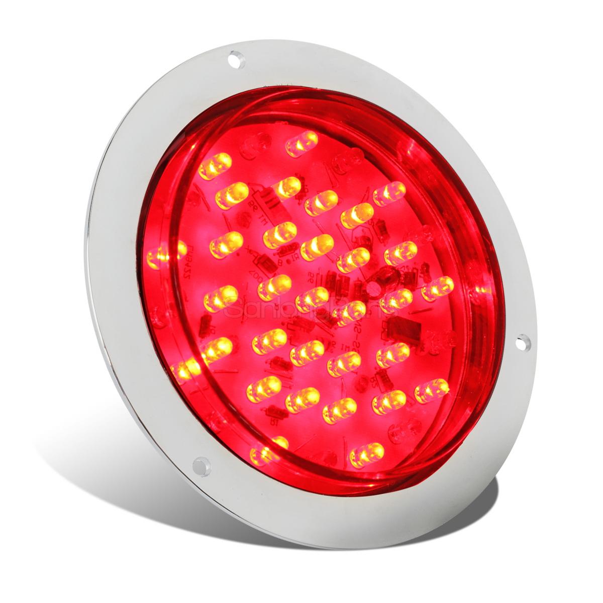 4 Inch Flange Mount Sealed Red Stop Turn Tail Stt Light