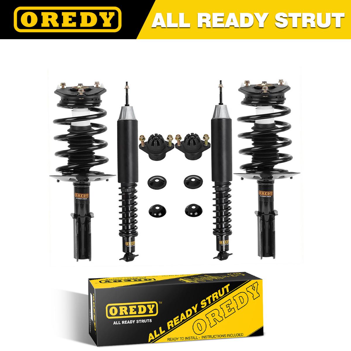 4 Shocks Struts Coil Spring Assembly Conversion Kit For