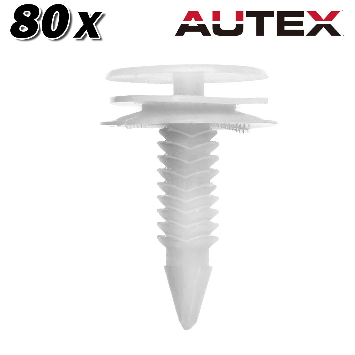 80pcs Nylon Door Trim Panel Clip for 1997-2003 Pontiac Grand Prix 2005-2009 SV-6
