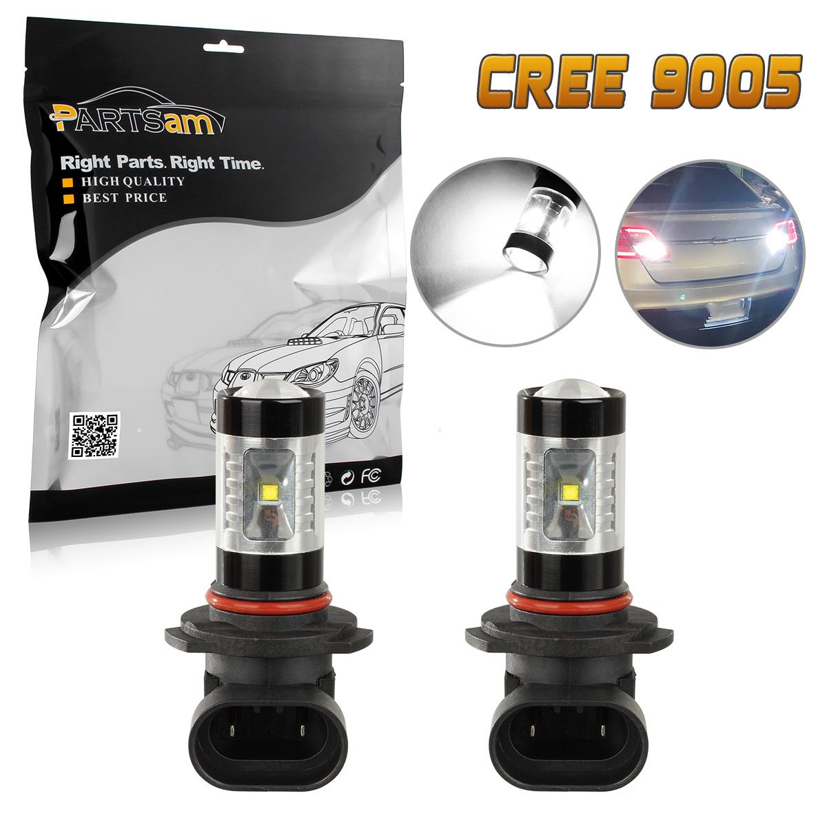 2x Xenon 9005 HB3 60W 6000LM 6000K Ultra White Cree LED 12 SMD Fog Light Fast