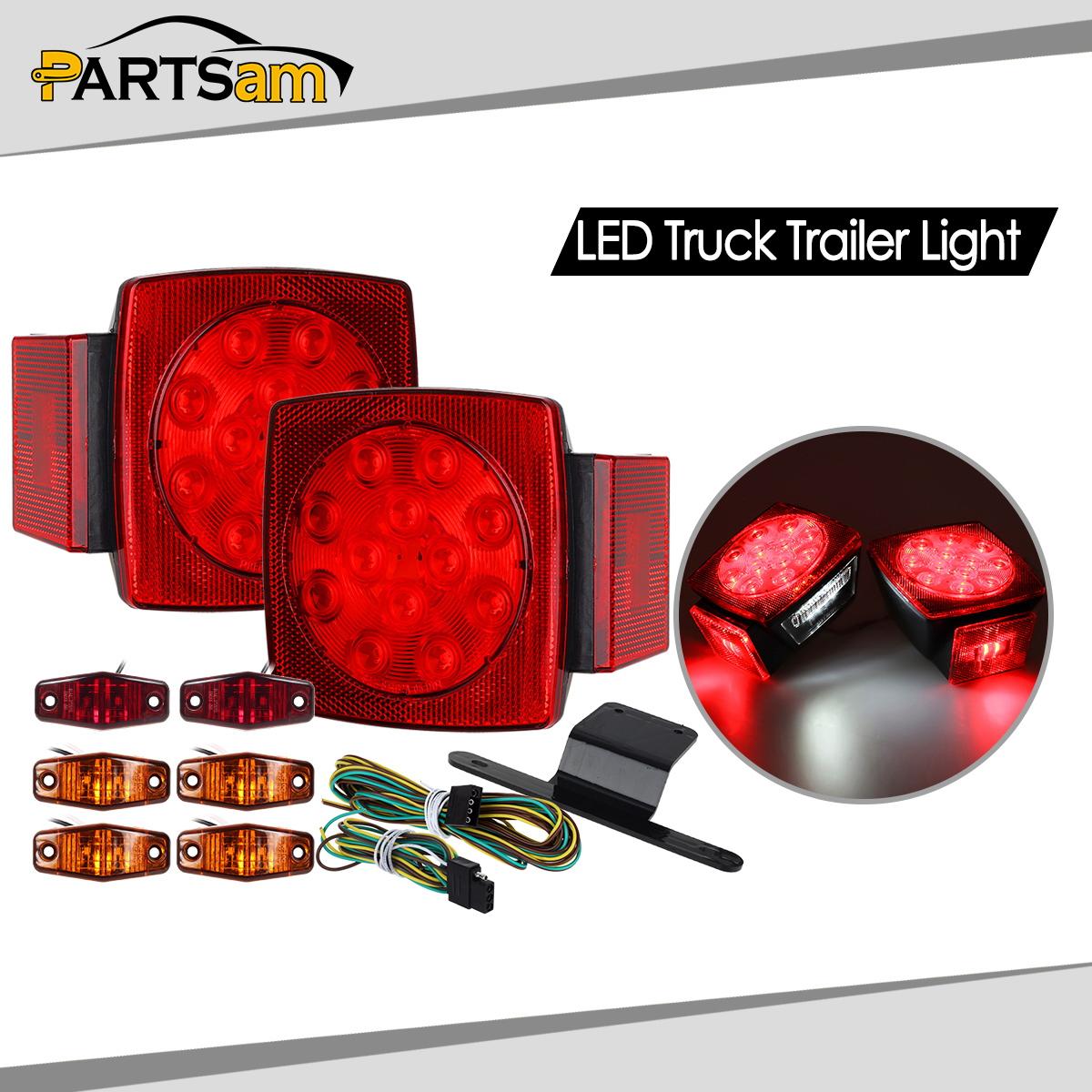 Submersible Truck Trailer LED Light,Stop Turn Tail,Marker,Bracket