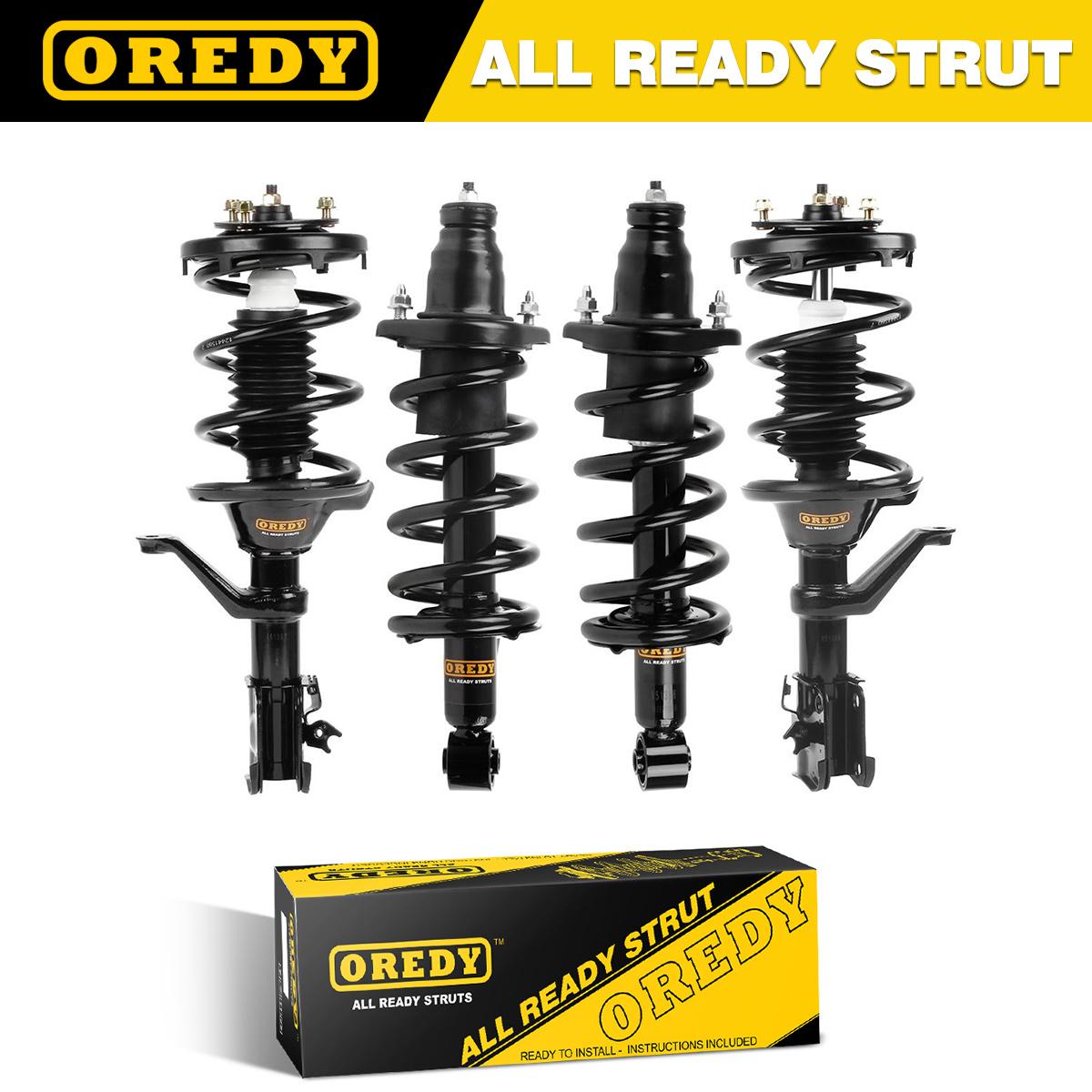 OREDY Front /& Rear Full Set of 4PCS Driver /& Passenger Side Complete Shock Strut Coil Springs Assembly Kit Compatible with Honda CR-V 2007 2008 2009 2010 2011