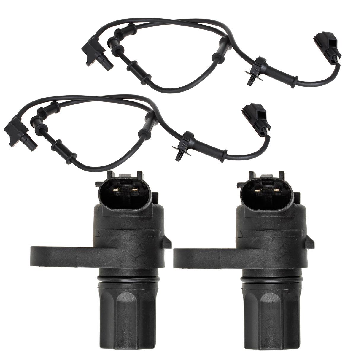 4pcs ALS104 ALS203 ABS Wheel Speed Sensor Front+Rear For 2002-05 Dodge Ram 1500
