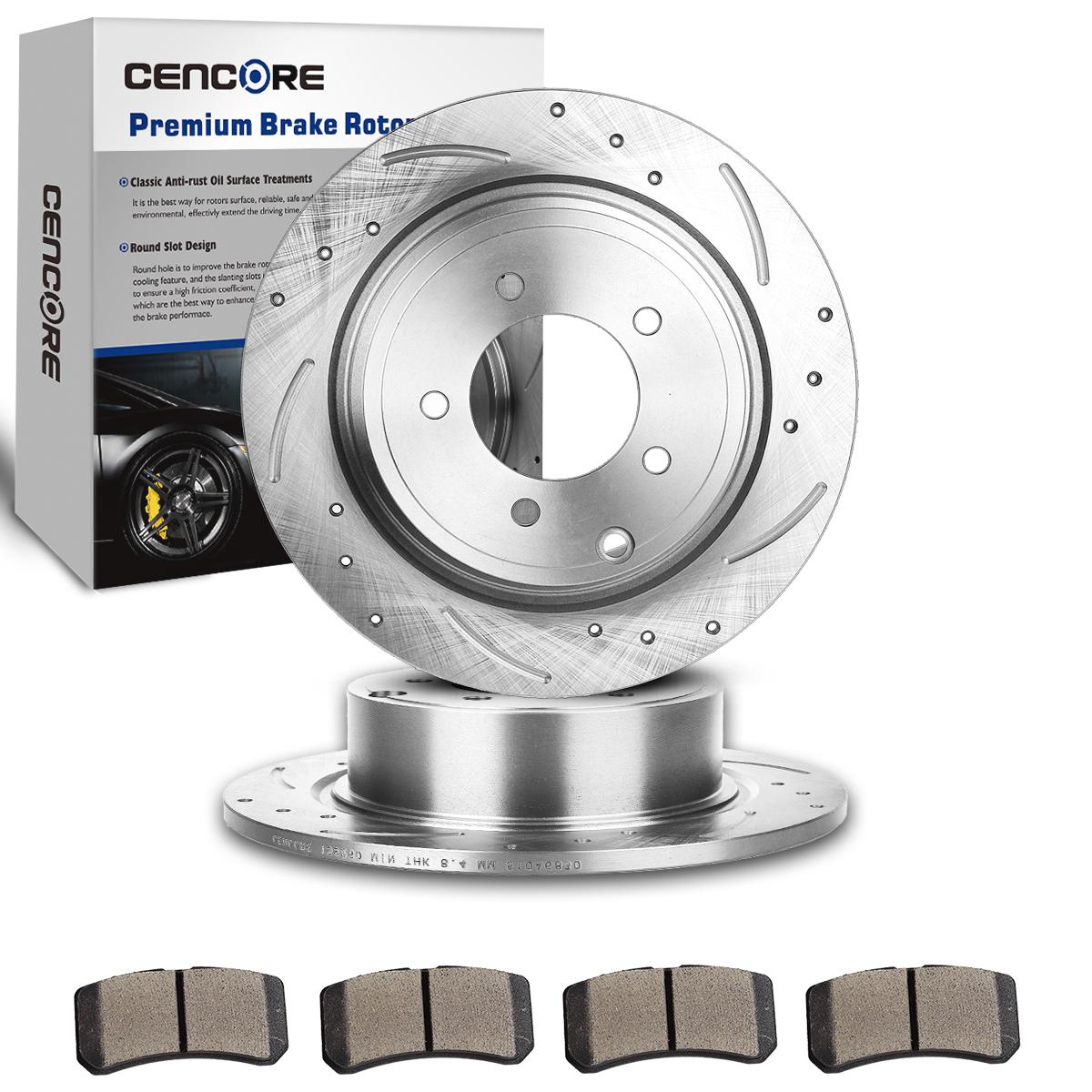 5 Lug Rear Brake Ceramic Pad Rotor Disc Set For Chrysler Sebring 200