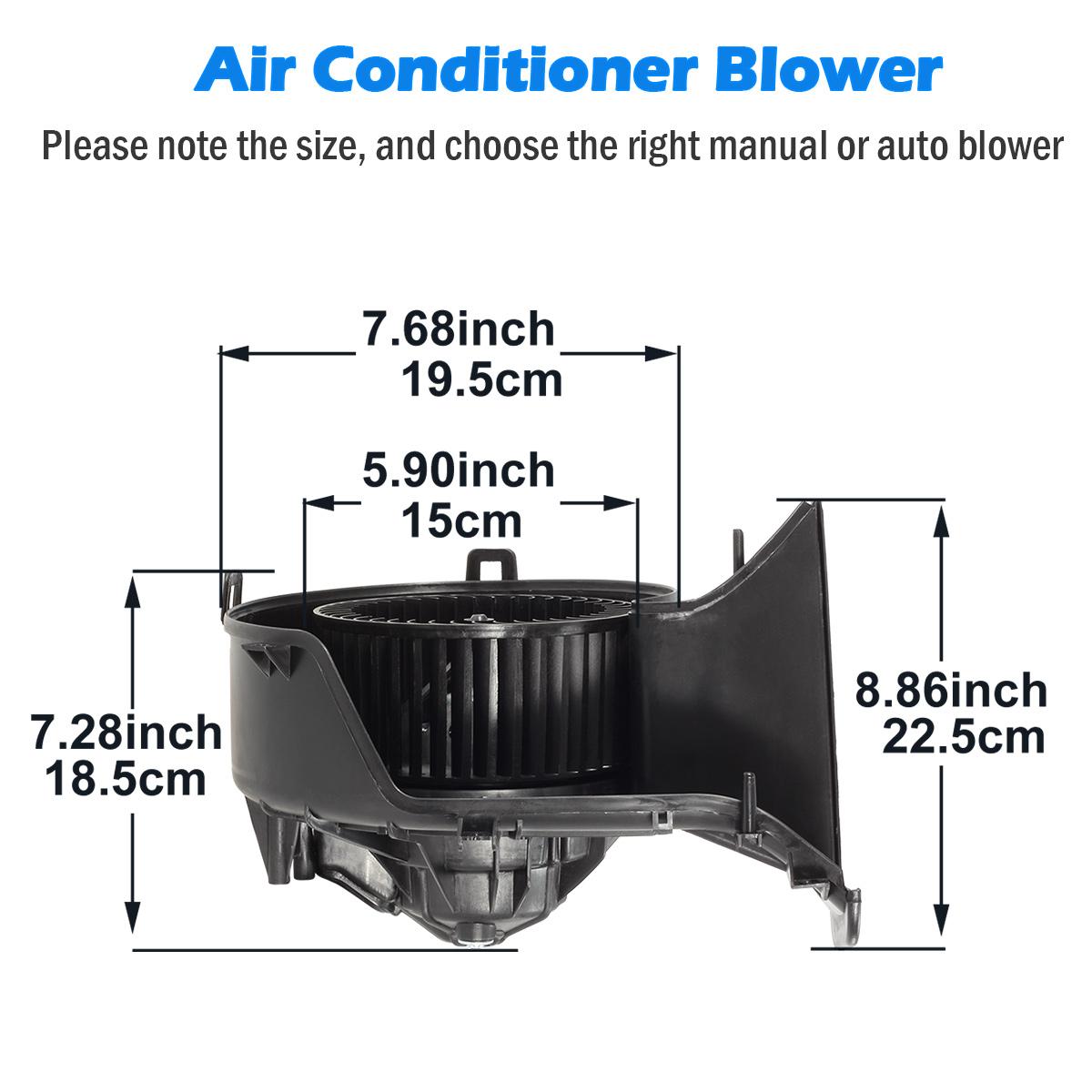 ATC Heater Blower Motor w/Fan Cage For Saab 9-3 2004-11 For Saab 9-3