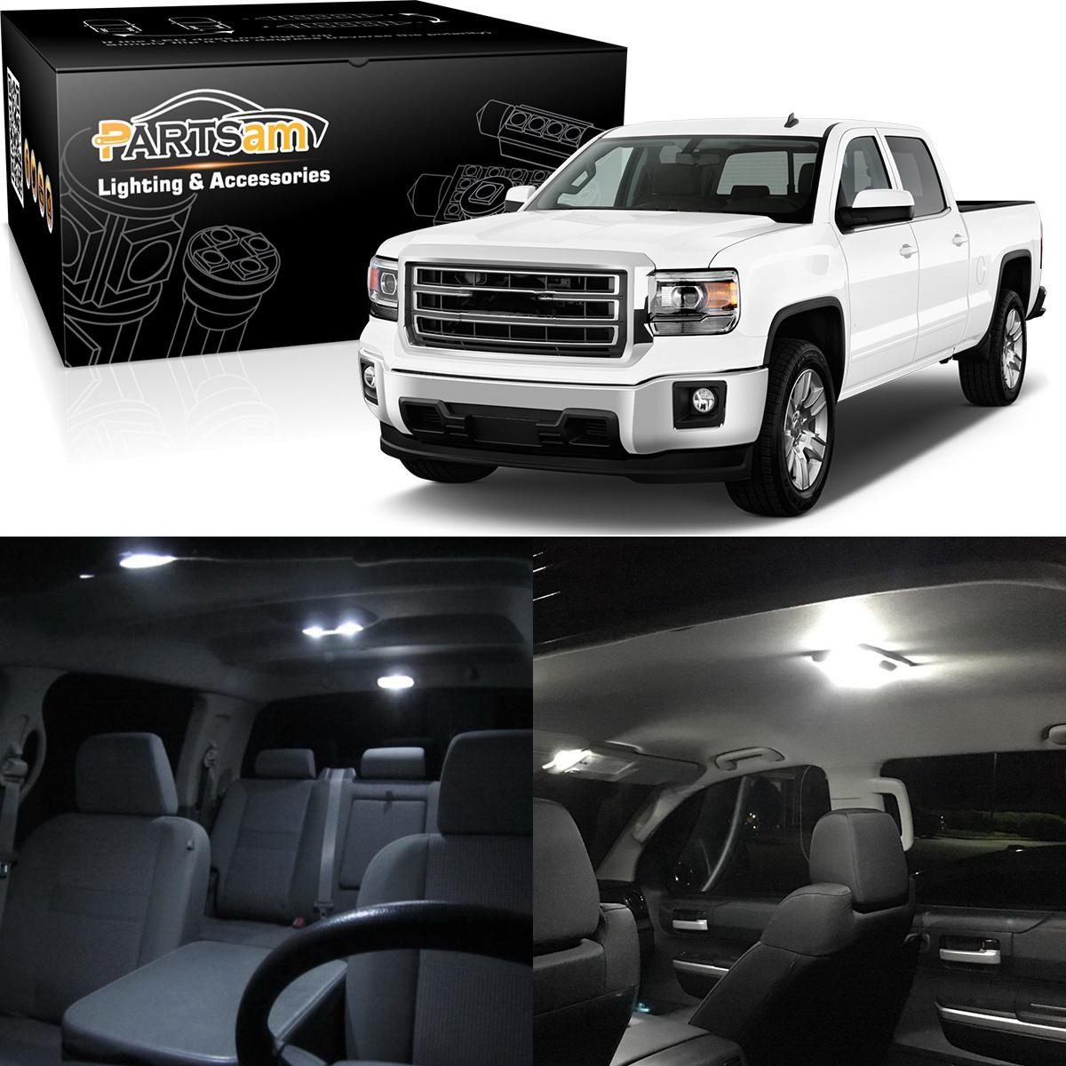 Details About 2 Map 1 Dome White Led Interior Lights For 1988 1998 Chevy Silverado Gmc Sierra
