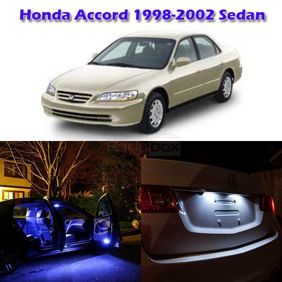 For Honda Accord 1998 2002 Sedan Blue Interior Light Package Kit