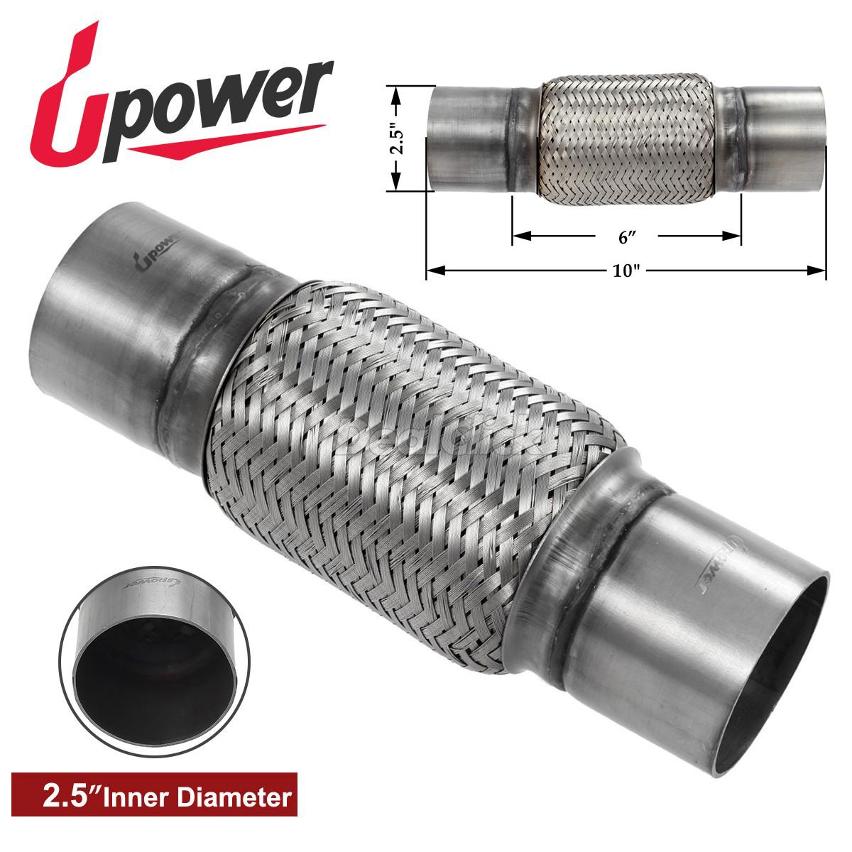 2.5/" X 8/" Stainless Steel Exhaust Flex Pipe