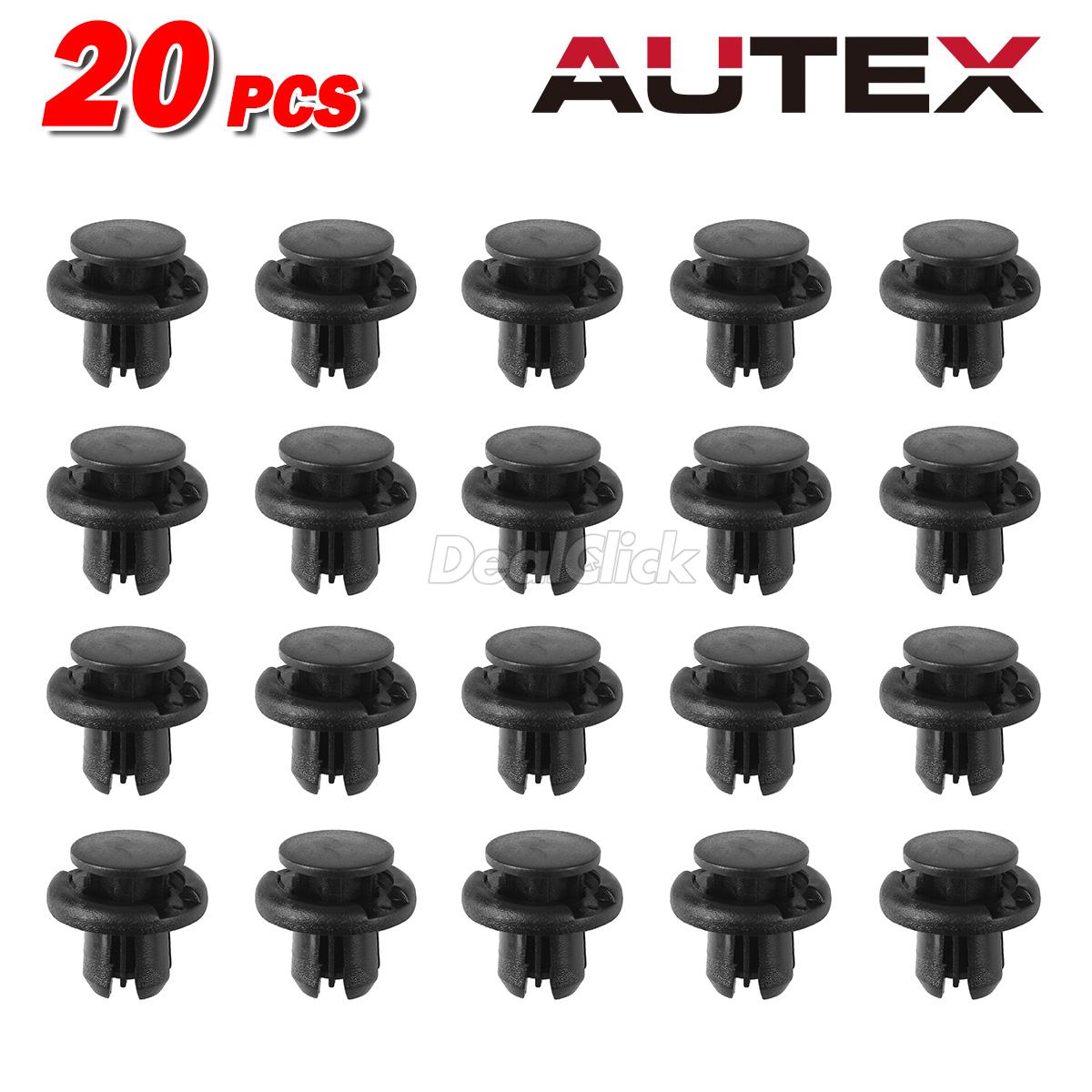 50pcs Grille Front Bumper Cooling Unit Push-Type Clip Fastener For Honda Civic
