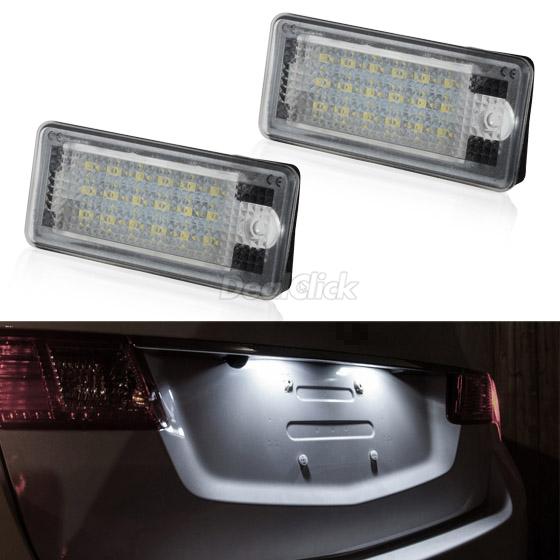 1x Audi A8 D3 Bright Xenon White LED Number Plate Upgrade Light Bulb