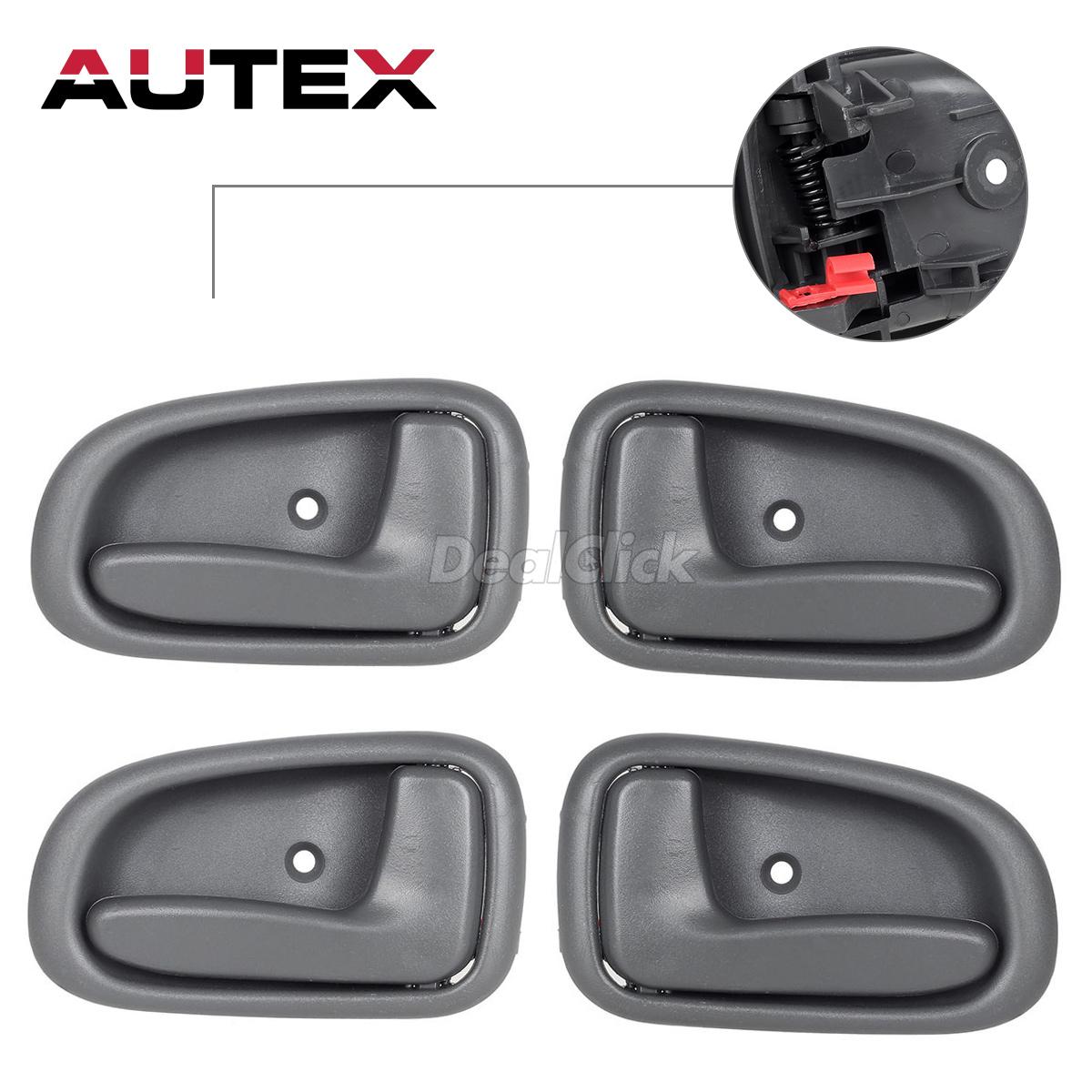 Qty4 Inside Left And Right Gray Door Handle Set For 93 97 Toyota
