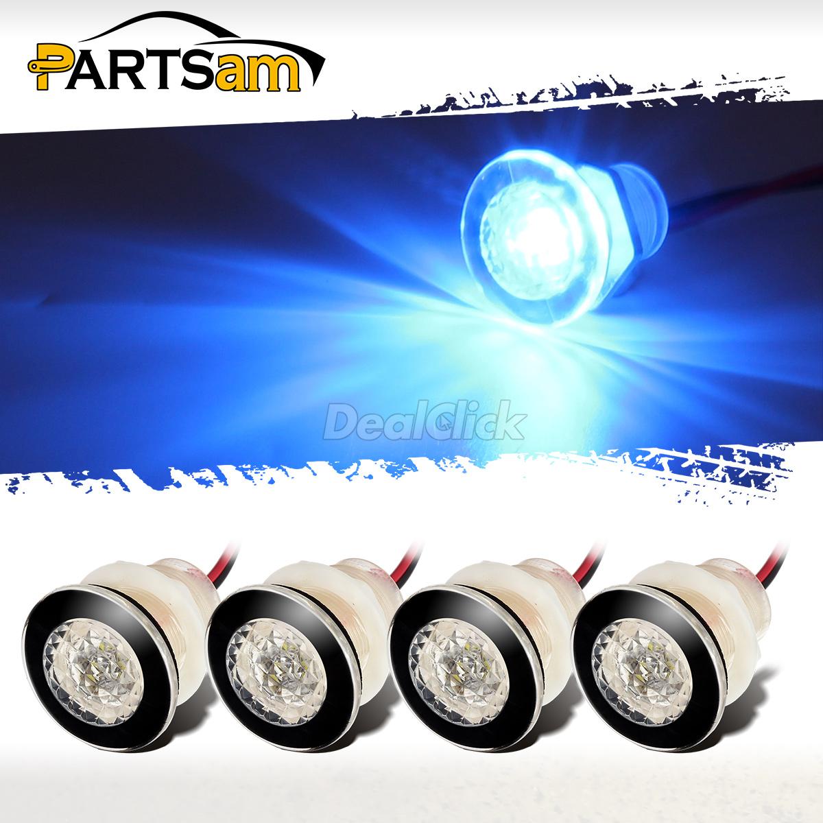 Marine Boat LED Mini Rear Mount Livewell Courtesy Waterproof Light Submersible