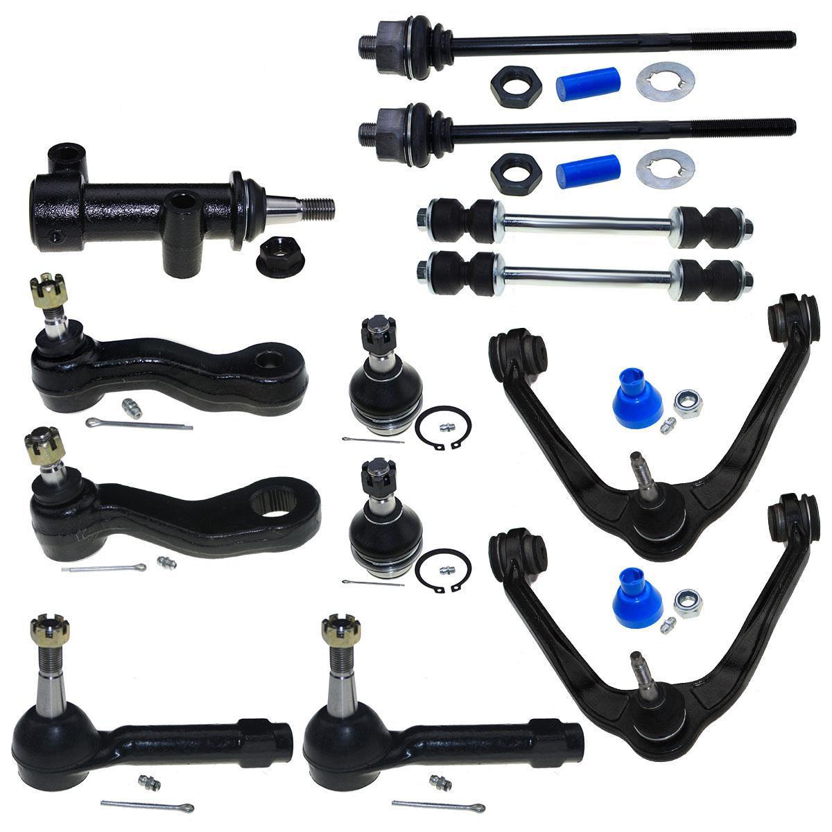 13pc Complete Front Suspension Kit Control Arm Tie Rods Set for Chevy ...