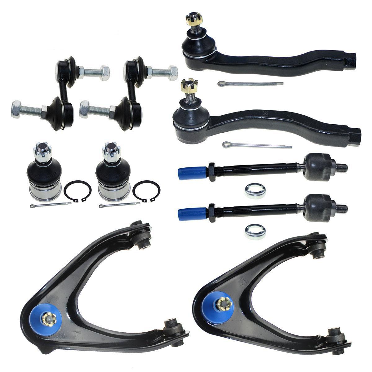 10 Pc Front Upper Control Arms Ball Joints Tie Rod Ends for Honda CR-V 1997-2001
