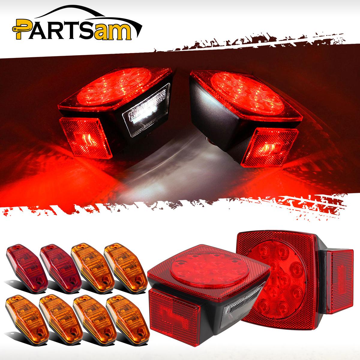 Details About Over 80 Truck Trailer Led Light Kit Stop Turn Tail Side Marker Waterproof