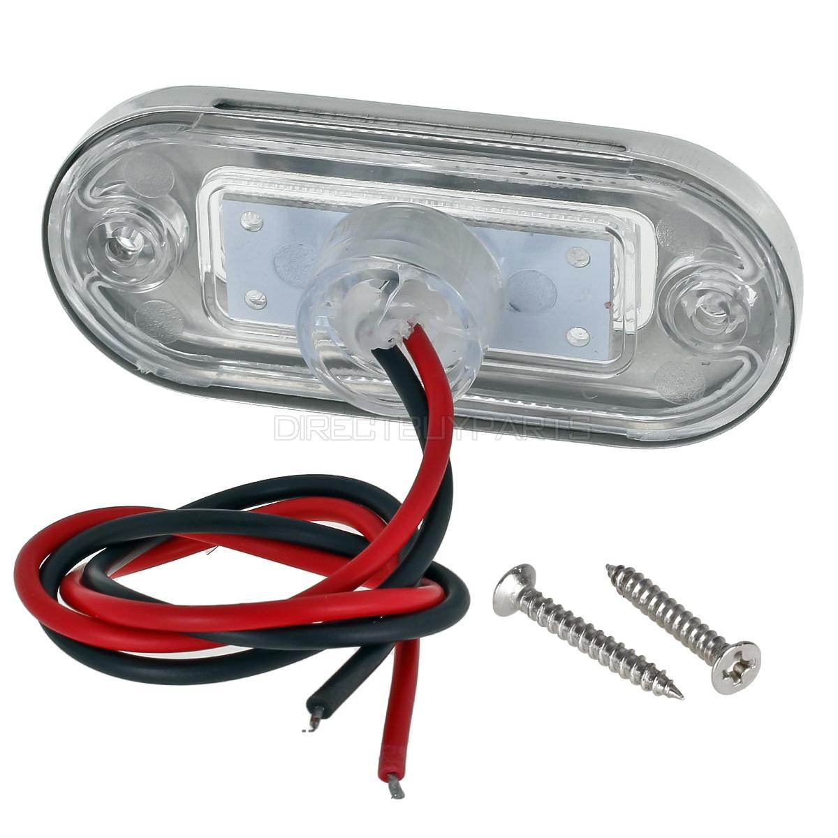 4x Marine Rv Interior Exterior Green Red Courtesy Cabin Walkway 2 Red Green Led Oblong Courtesy Light