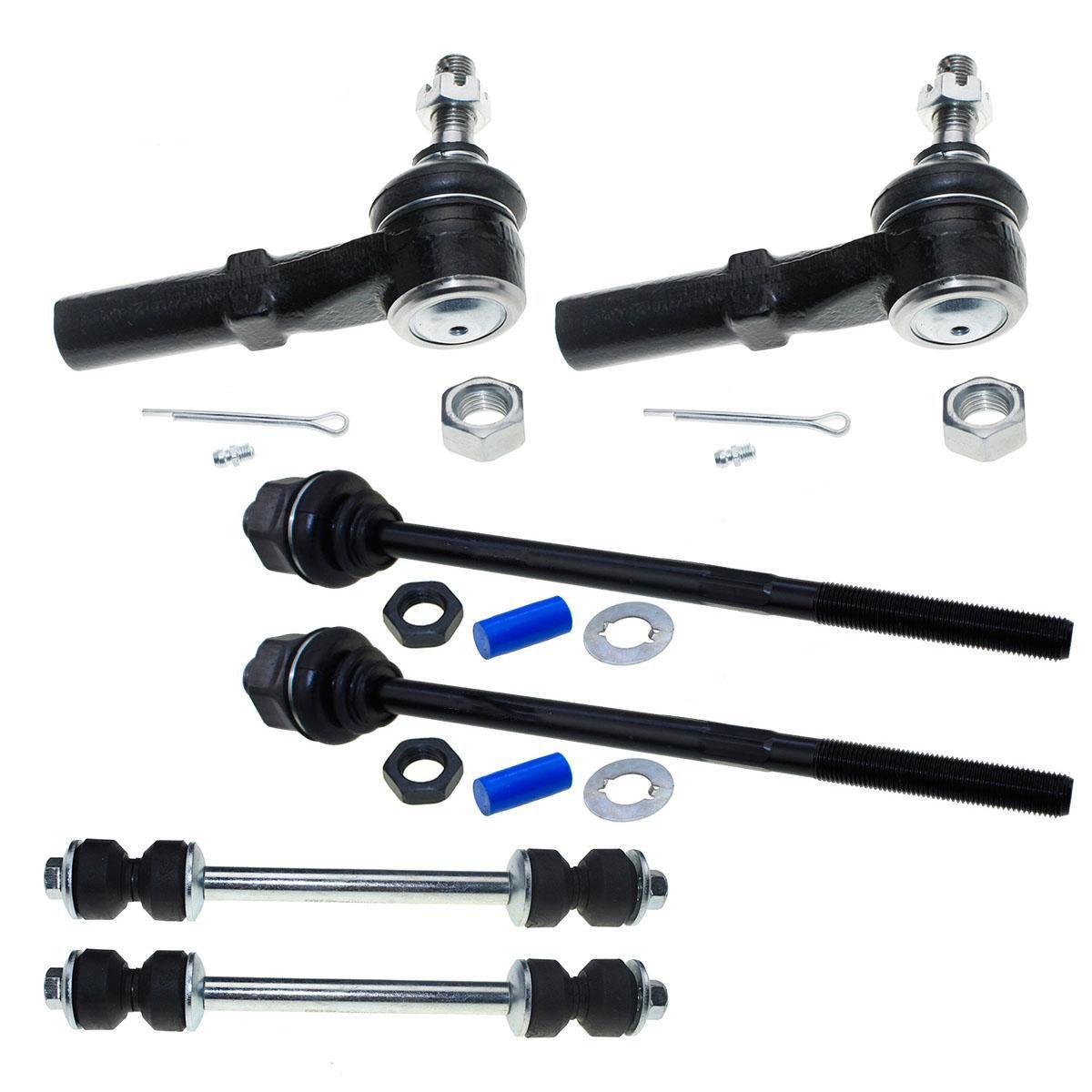 6 Ball Joint Tie Rod End Links Suspension Kit for 01-10 GMC Sierra 2500 ...