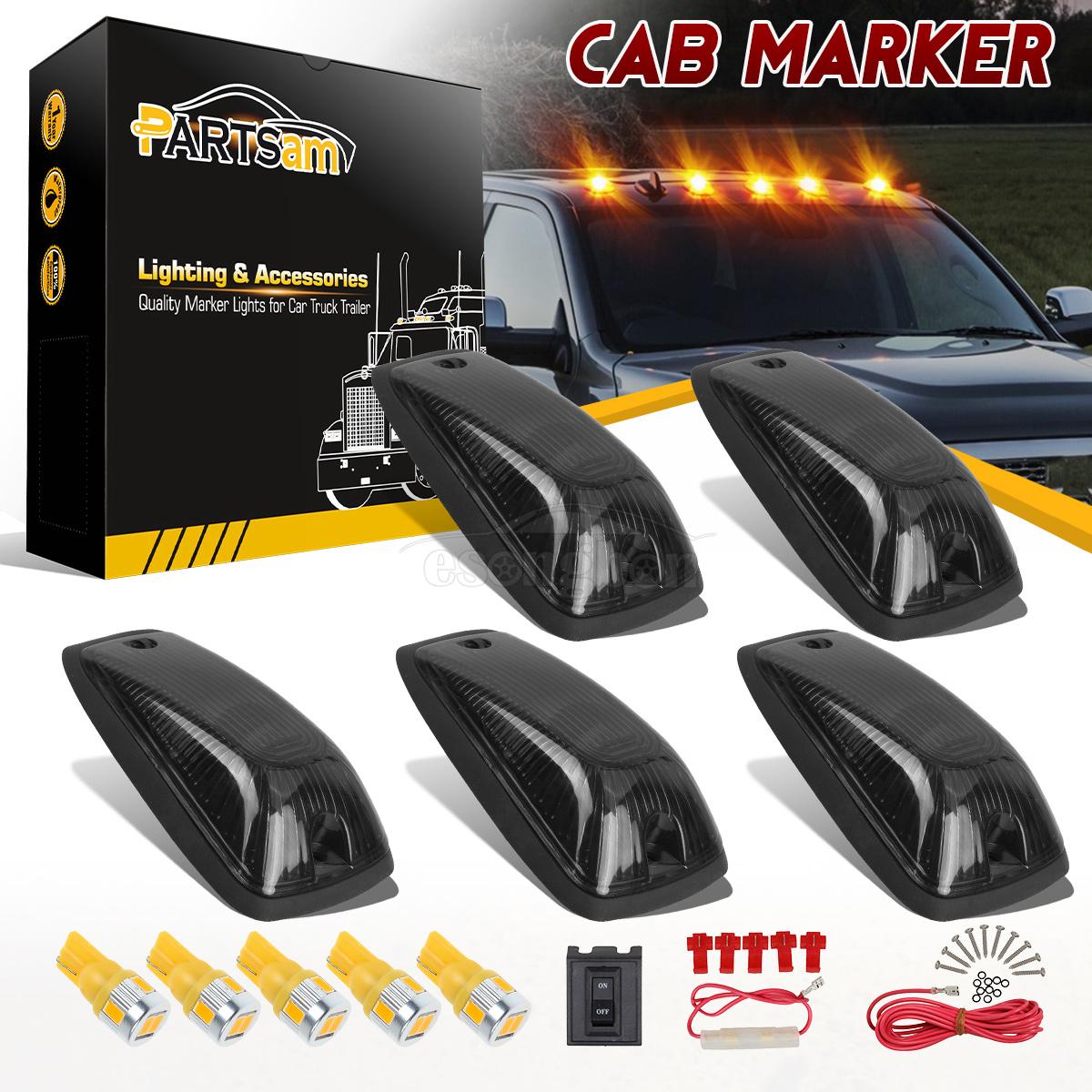 Amber 6-5730 LED for 99-16 Ford Smoke Roof Running Light Cab Marker 264143BK 5