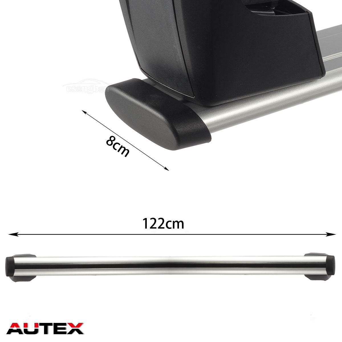 For Audi Q5 2012 2015 Silver Aluminum Roof Rack Cross Bars