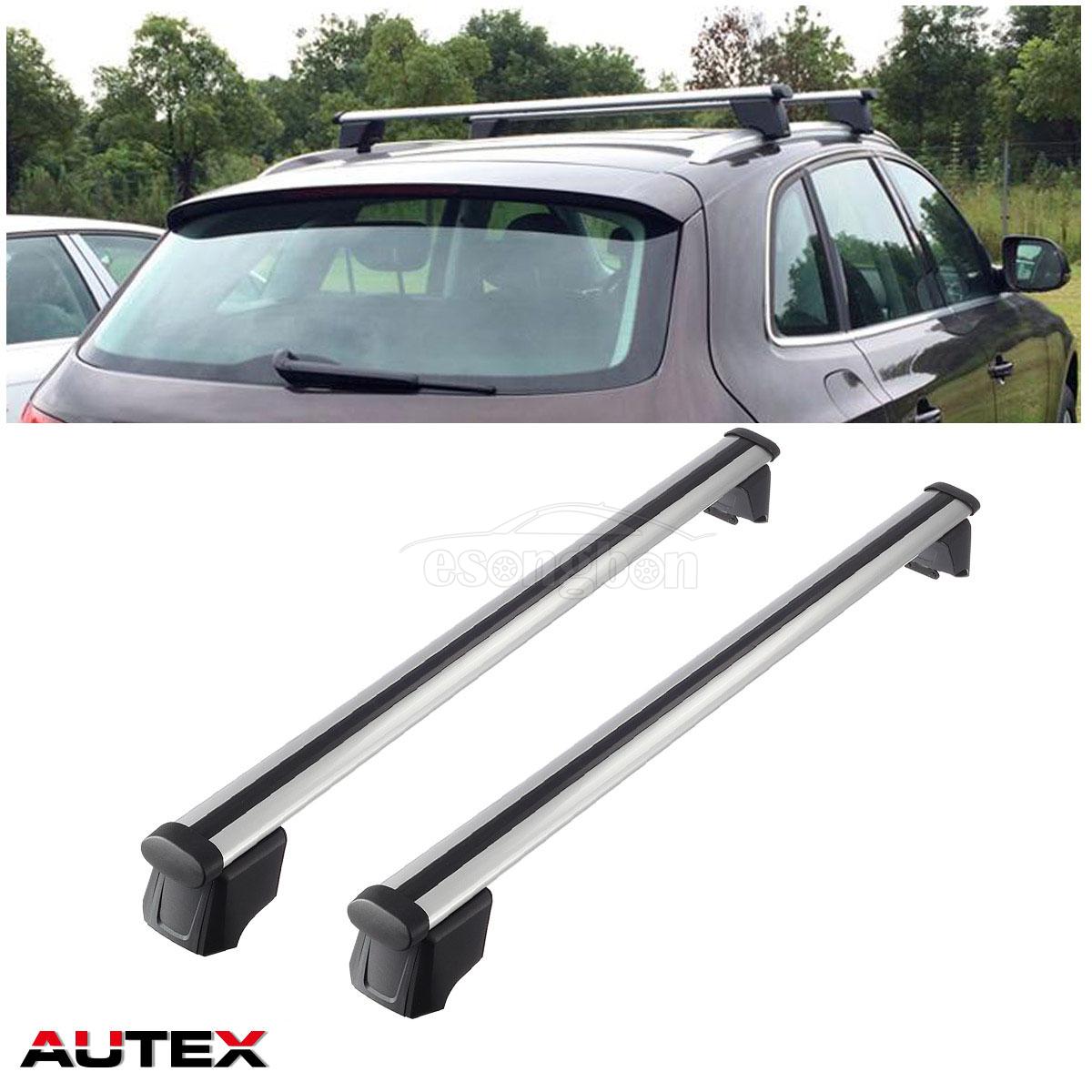For Audi Q5 2012 2015 Silver Aluminum Roof Rack Cross Bars