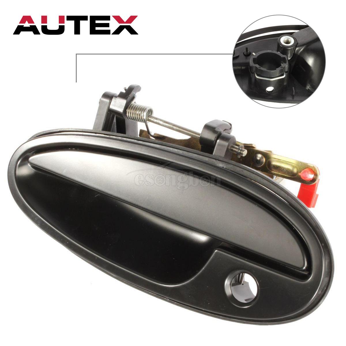 SMOOTH BLACK Set of 4 Exterior Outside Door Handle for 97-05 BUICK PARK AVENUE