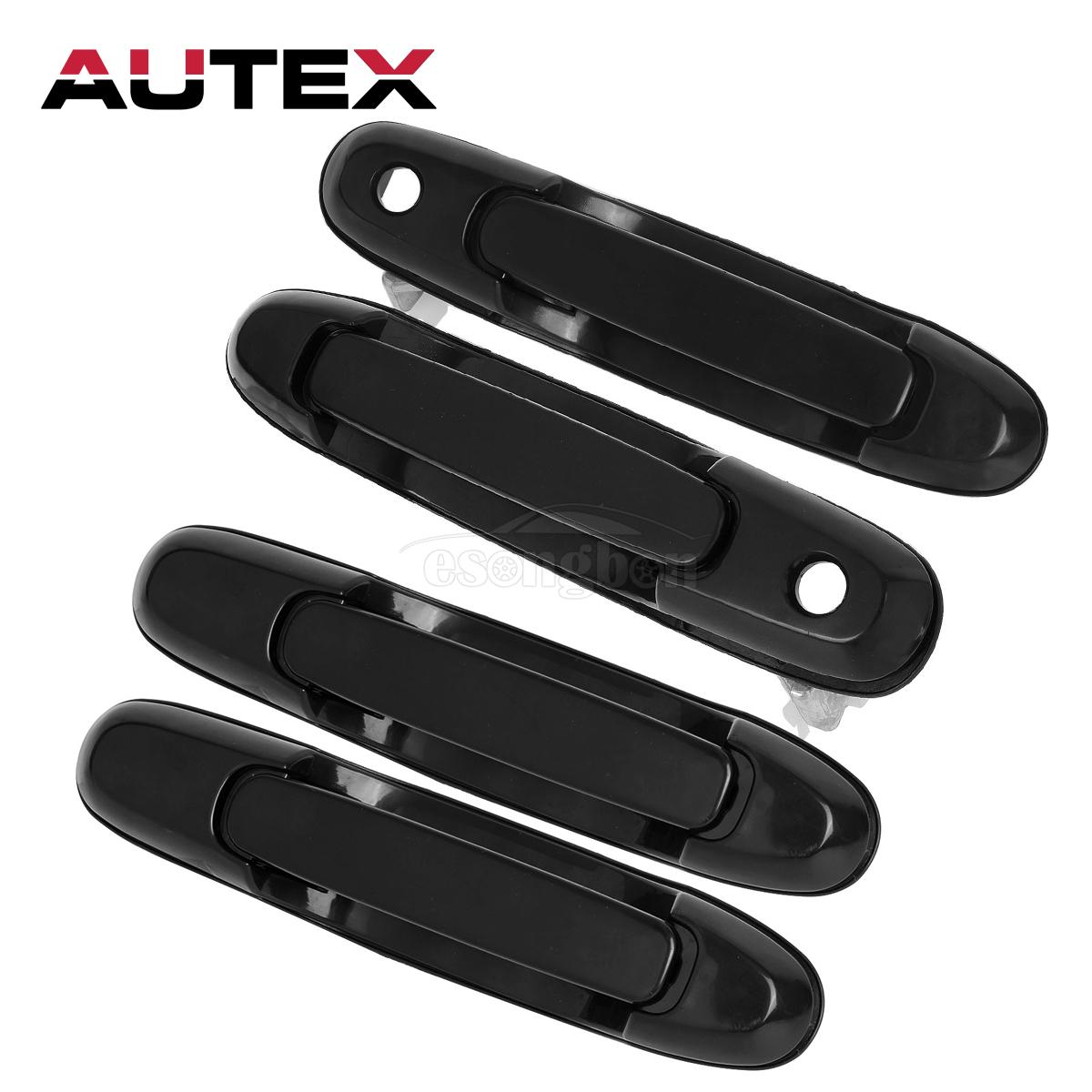 4x Exterior Outer External Door Handle For 98 03 Toyota Sienna