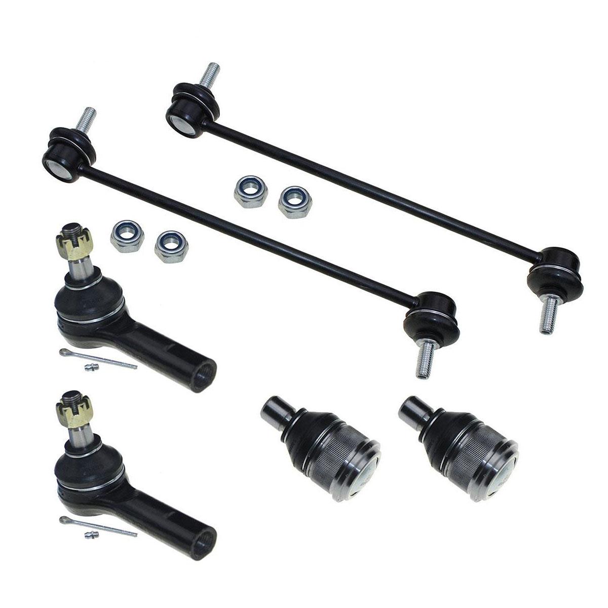 6Pcs Suspension Ball Joint Tie Rod End Sway Bar For Ford Escape 2005-2009