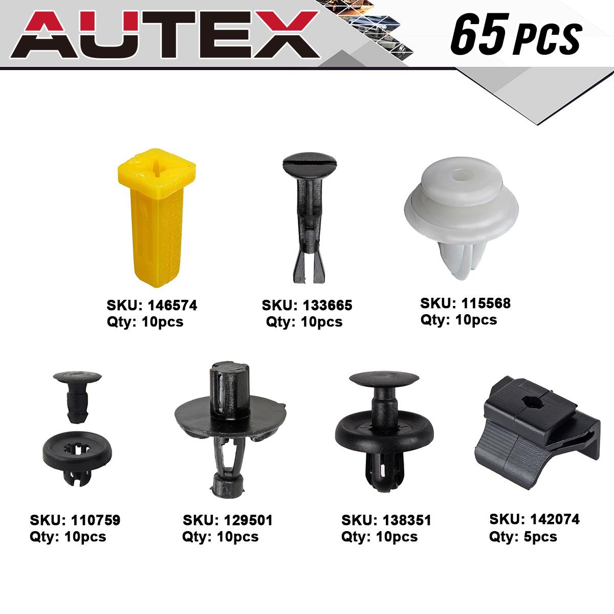 70x Clip Bumper Retainer Rivet Assortment Kit for 2002-2006 Chevrolet Avalanche