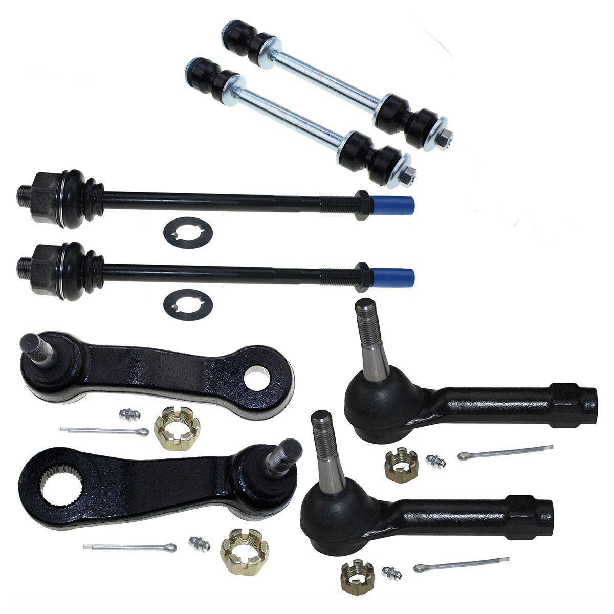 DLZ 6 Pcs Front Suspension Kit-2 Inner 2 Outer Tie Rod End 2 Sway Bar Link Compatible with GMC Yukon /& Yukon XL 1500 2001-2006