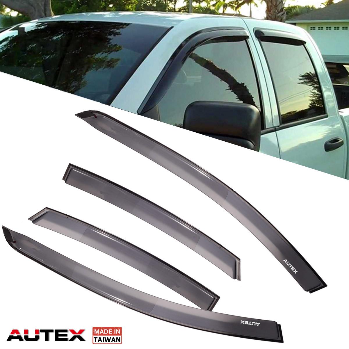 Autex 4x Window Visor Vent Sun Rain Guard for Dodge Dart 20132016 for