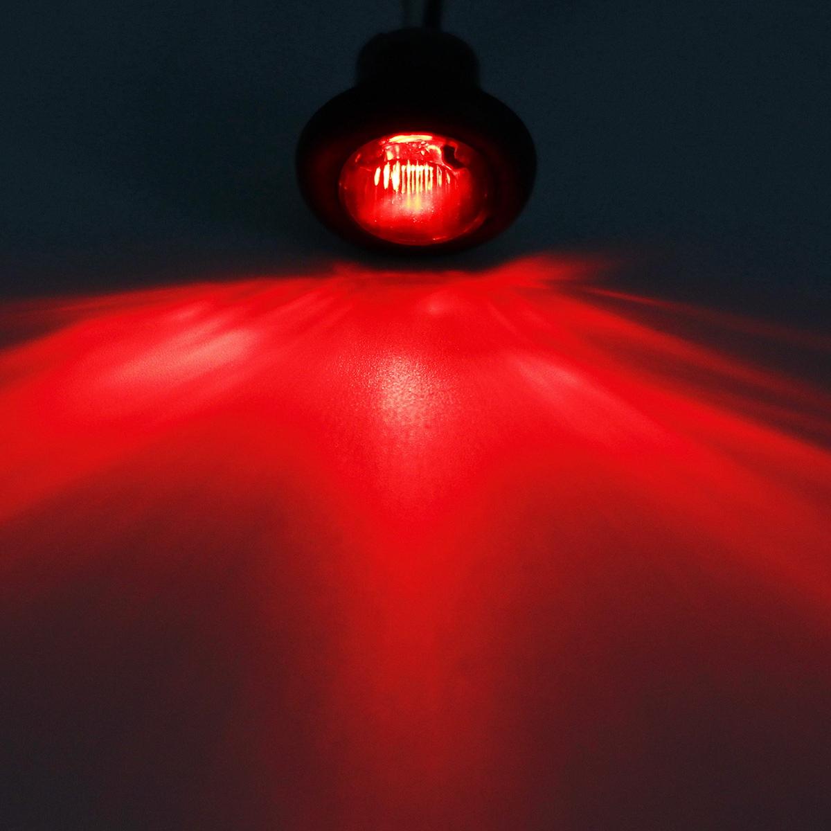 70x Amber 40x Red Trailer 3 4 U0026quot Round Led Light Marker