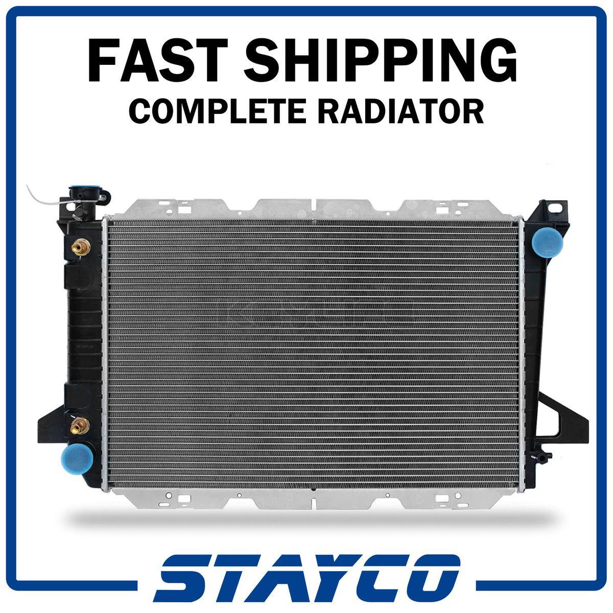 2-Row-Radiator-for-Ford-Bronco-F-150-F-250-F-350-5-0-5-8-7-5-V8