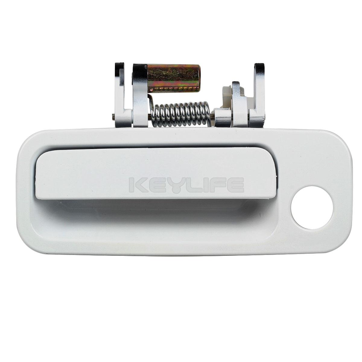 White Outside Gray Inner Left Right All Front Door Handle For 97-01 Toyota Camry