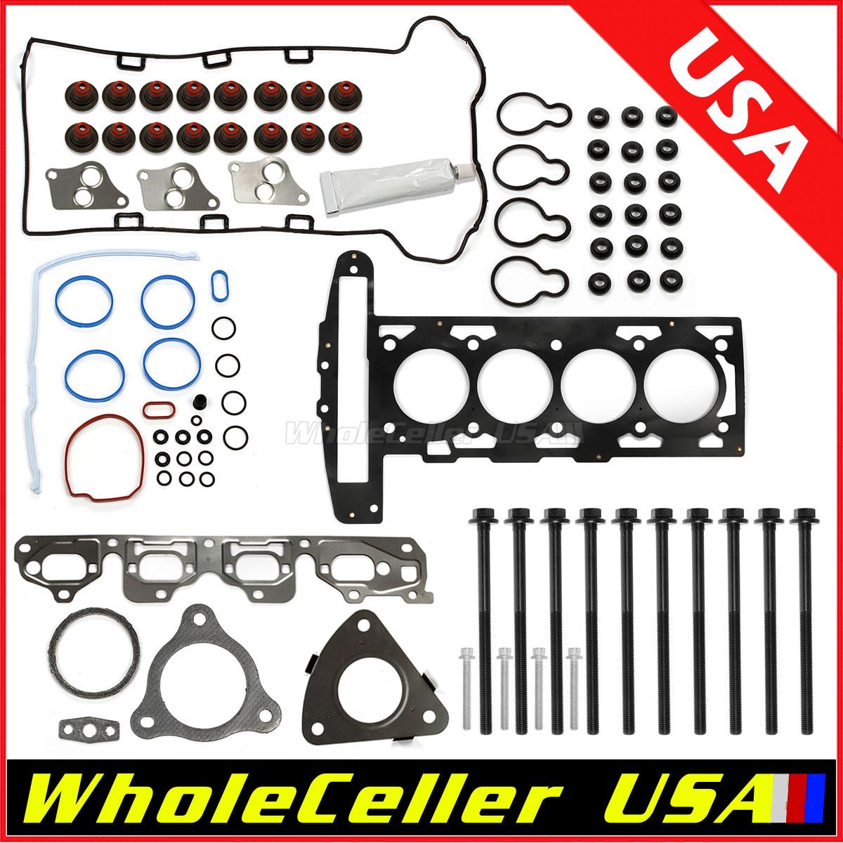 Cylinder Head Gasket Bolts kit For GMC For Chevrolet For Saturn 2.2L 02 ...