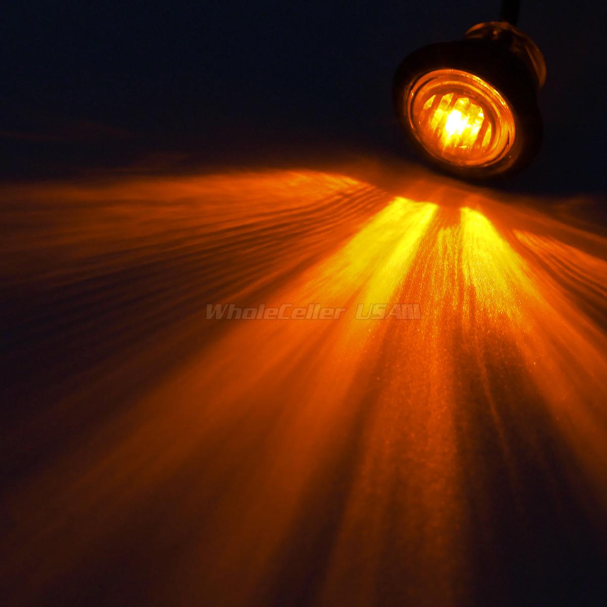 2x3 4 U0026quot Round Single Led Clearance Trailer Truck Rv Marker