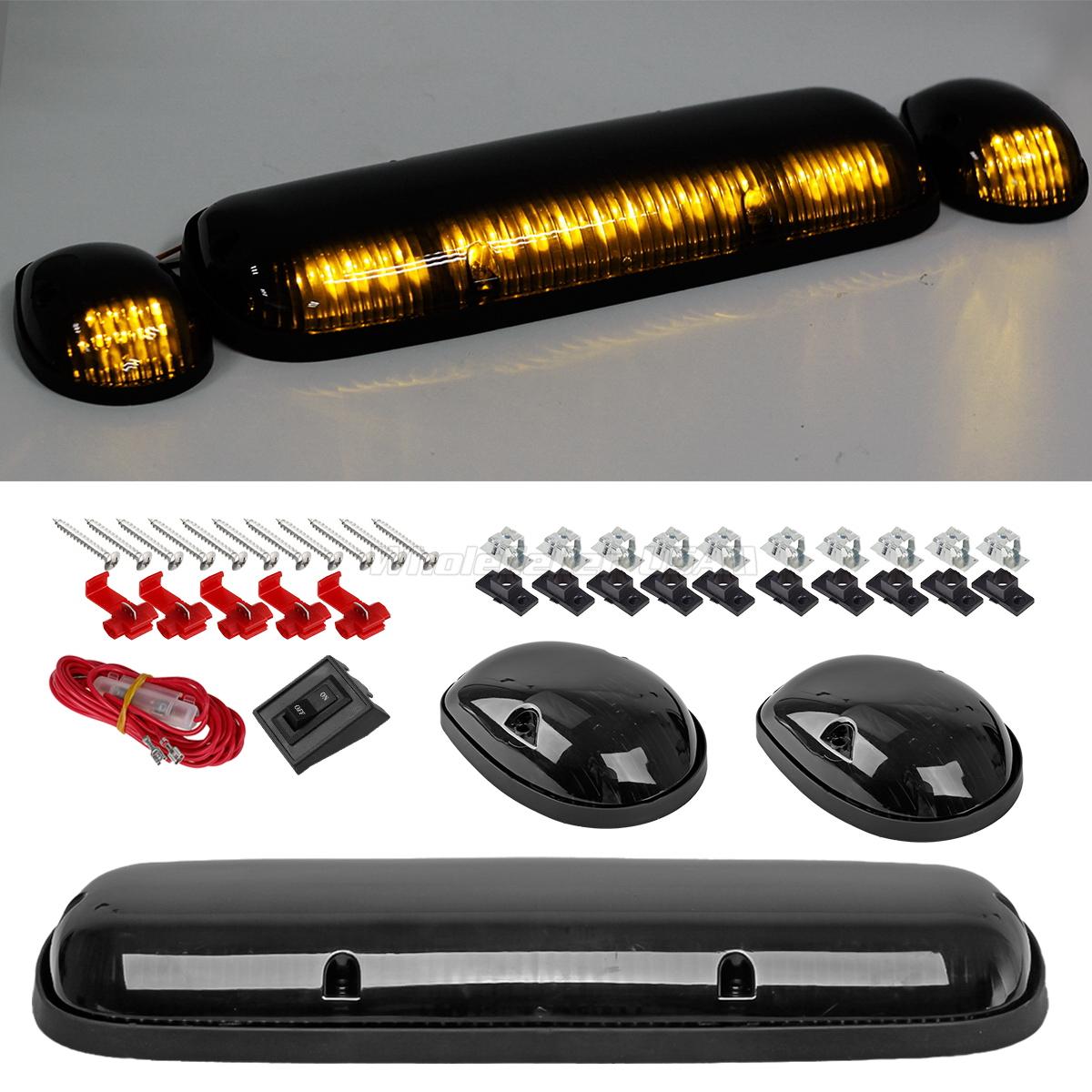 Sierra 2002-2006 Cab Roof Light LED Yellow for Chevrolet Chevy